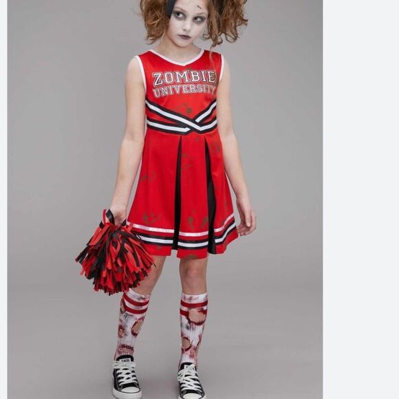 Chasing Fireflies Zombie Cheerleader Costume size 8 - Picture 1 of 5